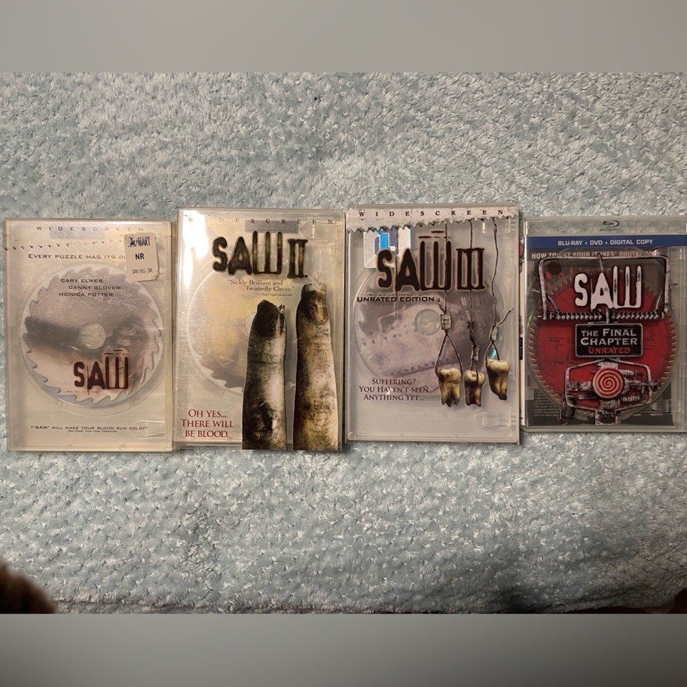 Saw series 1,2,3, and final chapter